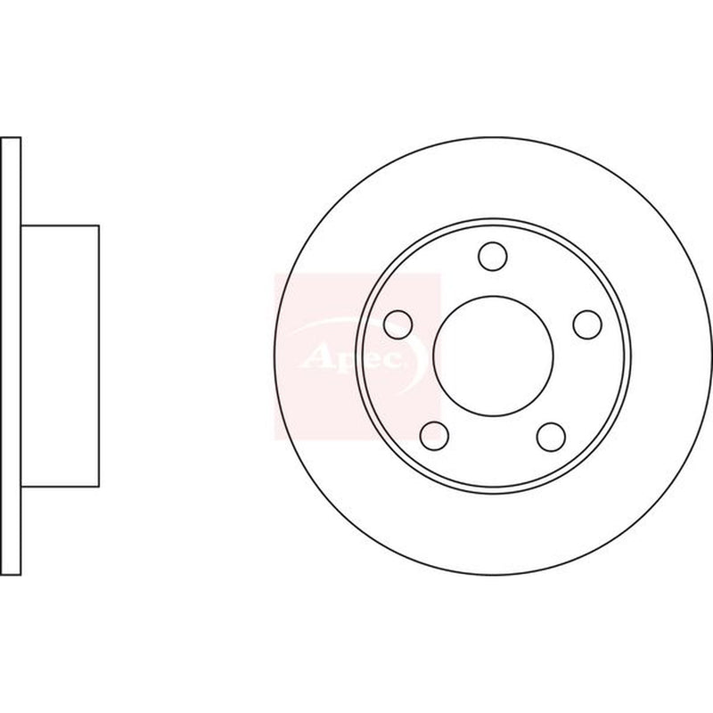 Apec Front & Rear Brake Discs & Pads fits Audi A6 C5 1997-2005 2.4 2.5 2.8