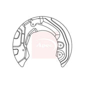 Apec Brake Disc Splash Guard Front Left fits Alpina D3 2005-2008 2.0
