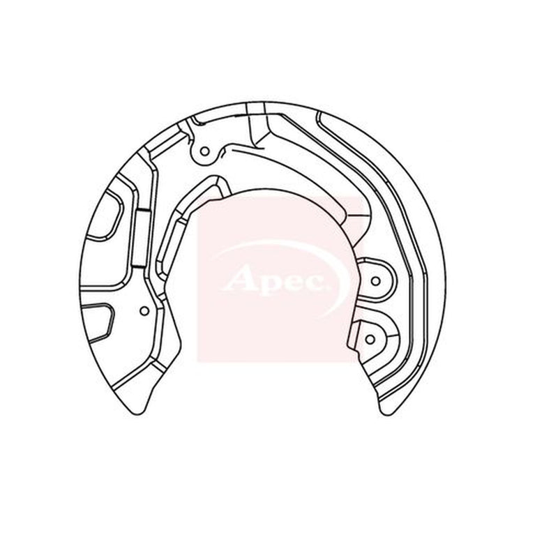 Apec Brake Disc Splash Guard Front Left fits Alpina D3 2005-2008 2.0