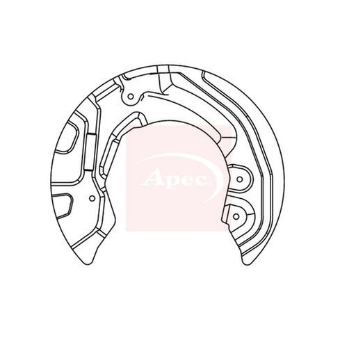 Apec Brake Disc Splash Guard Front Left fits Alpina D3 2005-2008 2.0