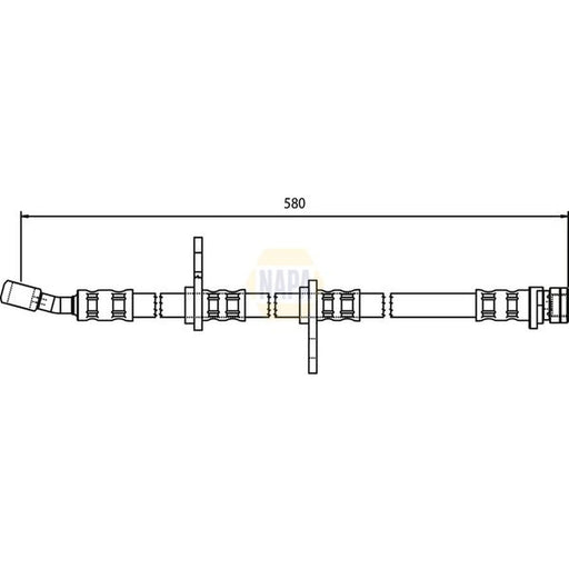 NAPA Brake Hydraulic Hose Line Rear NBH1343