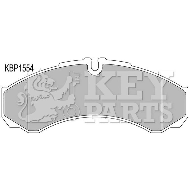 Key Parts 4 x Front Brake Pad Set fits Iveco Daily II 1989-1999