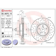 Brembo Xtra Front / & Rear / Brake Discs & Pads fits Subaru Outback 2009 on