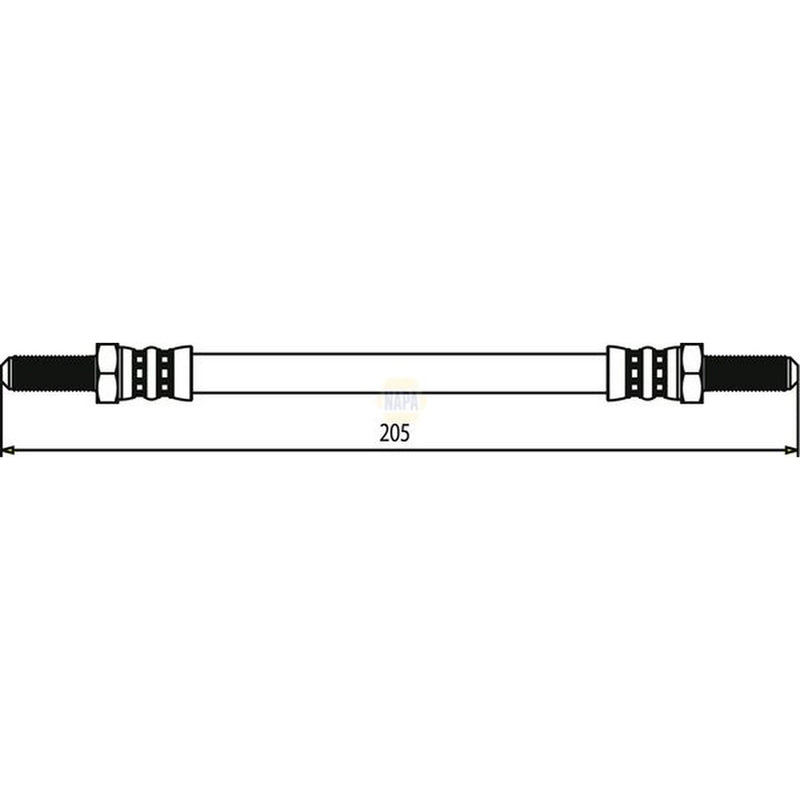 NAPA Brake Hydraulic Hose Line Rear NBH1411