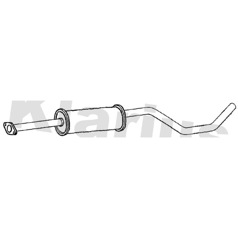 Klarius Box With Centre Pipe Centre fits Opel Astra J 2009-2015 1.4