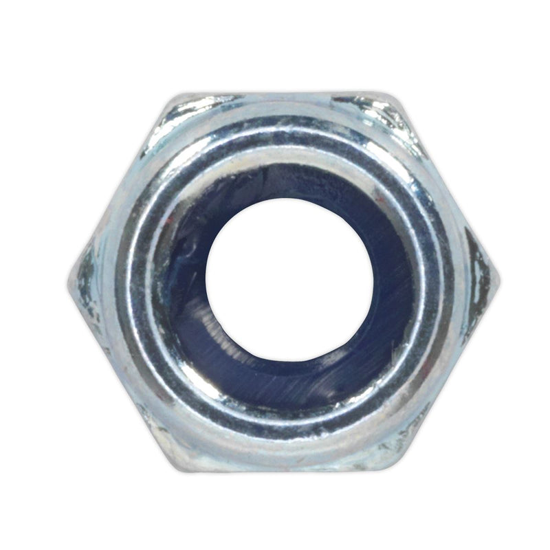 Sealey Nylon Lock Nut M5 Zinc DIN 982 Pack of 100 NLN5 Sealey  - Dynamic Drive