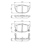 Bosch Front & Rear Pads fits Nissan Maxima III 1988-1994 3.0