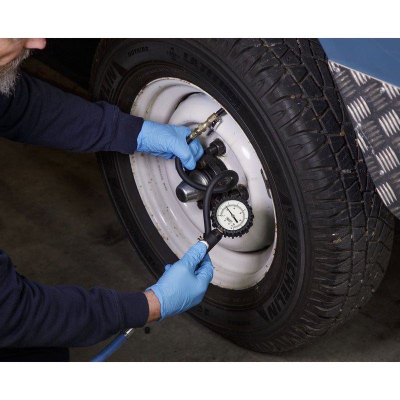 Sealey Tyre Inflator with Clip-On Connector SA399 Sealey - Dynamic Drive