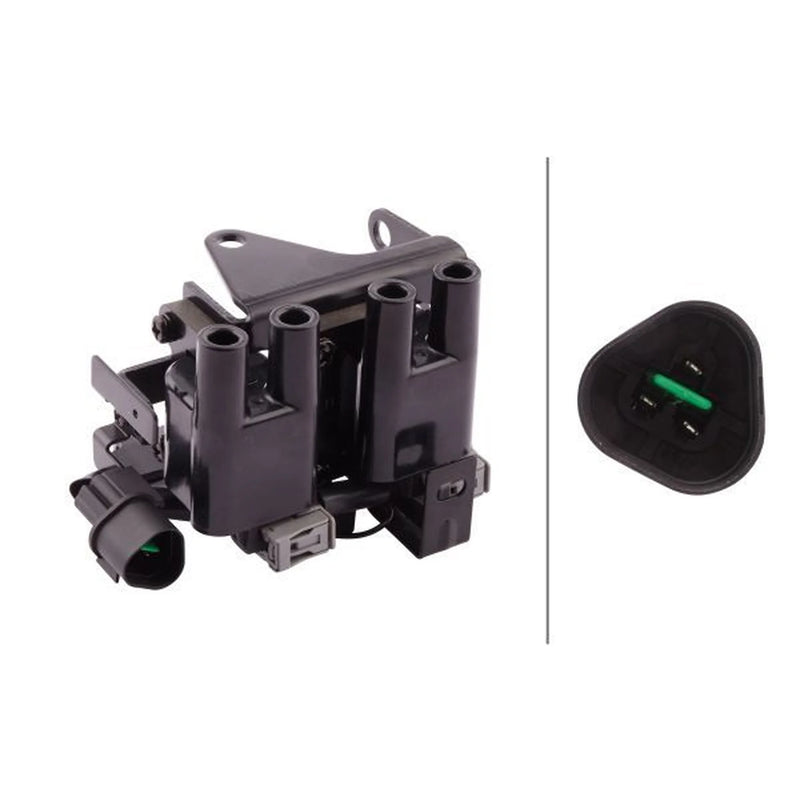 Hella Ignition Coil Pack fits Kia Picanto I 2004-2011 1.0 1.1