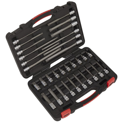 Sealey TRX-Star* Socket Bit Set 32pc 3/8"Sq Drive Platinum Series AK89001 Sealey - Dynamic Drive