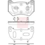 Apec Front Brake Pad Set PAD2311