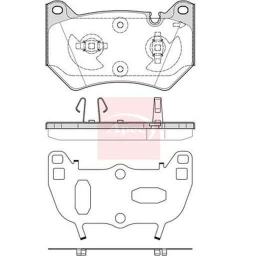 Apec Front Brake Pad Set PAD2311