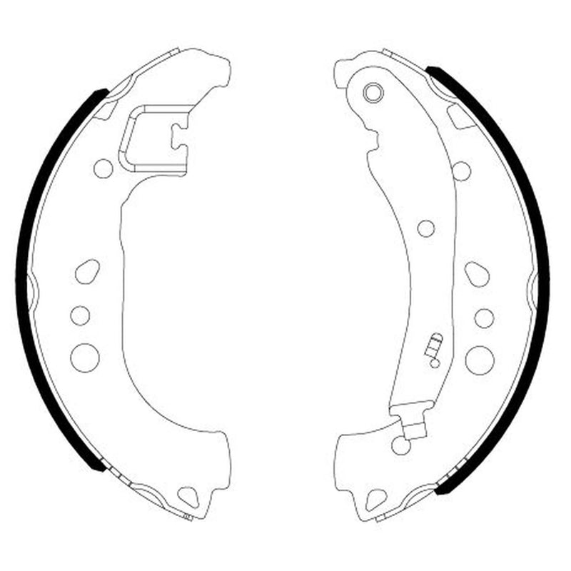 Mintex Brake Shoe Set Axle Kit fits Audi A1 2018 on
