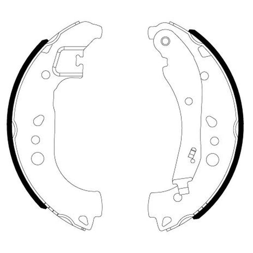 Mintex Brake Shoe Set Axle Kit fits Audi A1 2018 on
