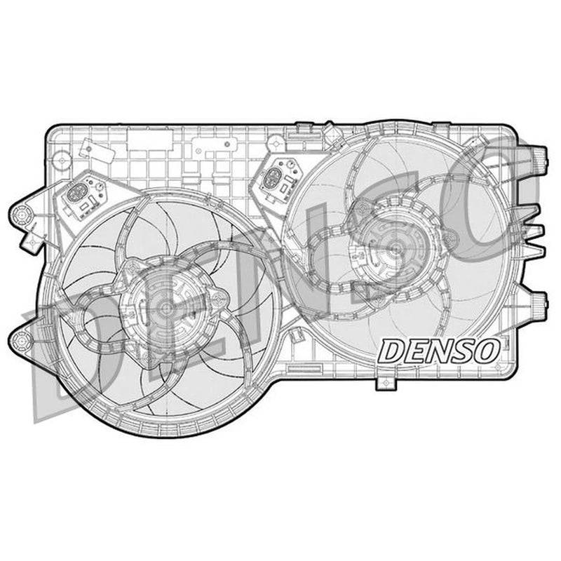 Denso Engine Cooling Fan fits Fiat Grande Punto 2005-2009 1.9