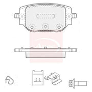 Apec Rear Brake Pad Set fits Citroën Dispatch III 2016-2025 2.0