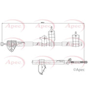 Apec Handbrake Cable Left Rear fits Toyota Rav 4 III 2006-2013 2.0 2.2