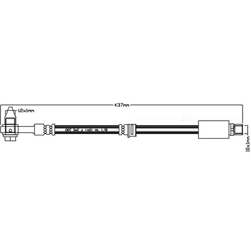 Juratek Brake Hydraulic Hose Line Right JBH1131