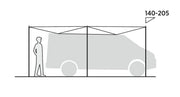 Easy Camp Lom Tri Campervan Canopy Grey Sun Shade Easy Camp - Dynamic Drive