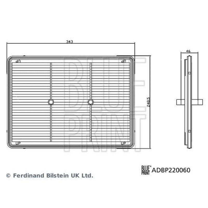 Blue Print Engine Air Filter ADBP220060