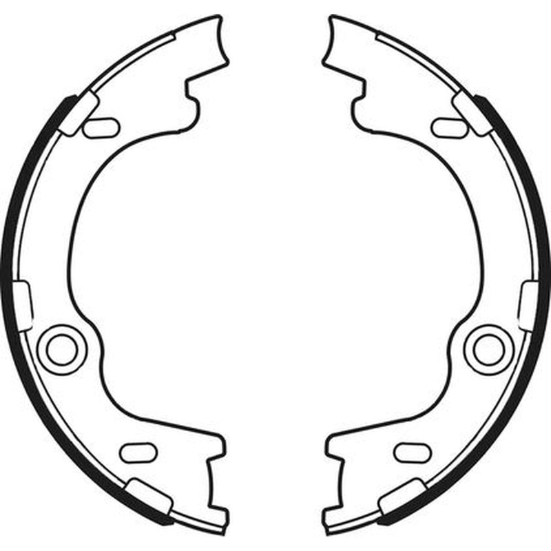 Abtex Brake Shoe Set Axle Kit fits Hyundai I30 2007-2017 1.4 1.6 2.0