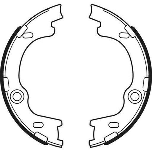Abtex Brake Shoe Set Axle Kit fits Hyundai I30 2007-2017 1.4 1.6 2.0