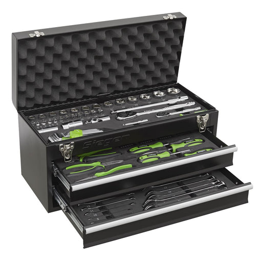 Sealey Portable Tool Chest 2 Drawer with 90pc Tool Kit S01055 Sealey - Dynamic Drive