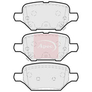 Apec Rear Brake Pad Set fits Opel Mokka / Mokka X 2012-2019 1.4 1.6