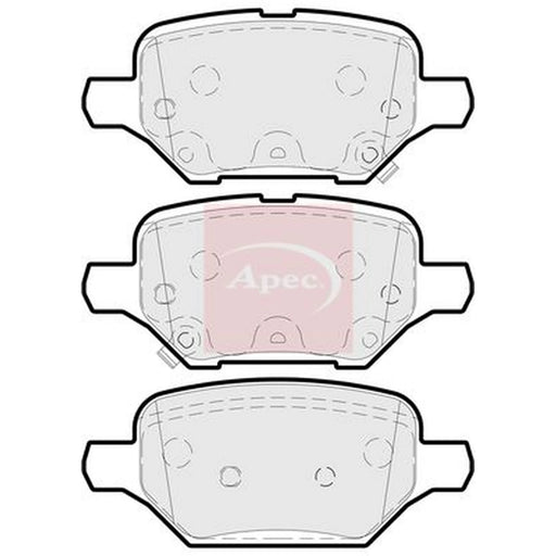 Apec Rear Brake Pad Set PAD2243