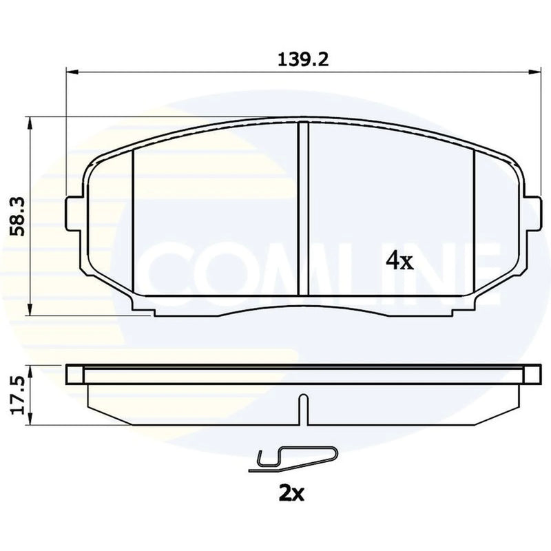 Comline Front & Rear Pads fits Mazda CX-5 2017-2024 2.2