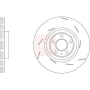 Apec 2 x Slotted/Internally Vented Brake Discs fits Porsche Macan 2014-2018 3.0
