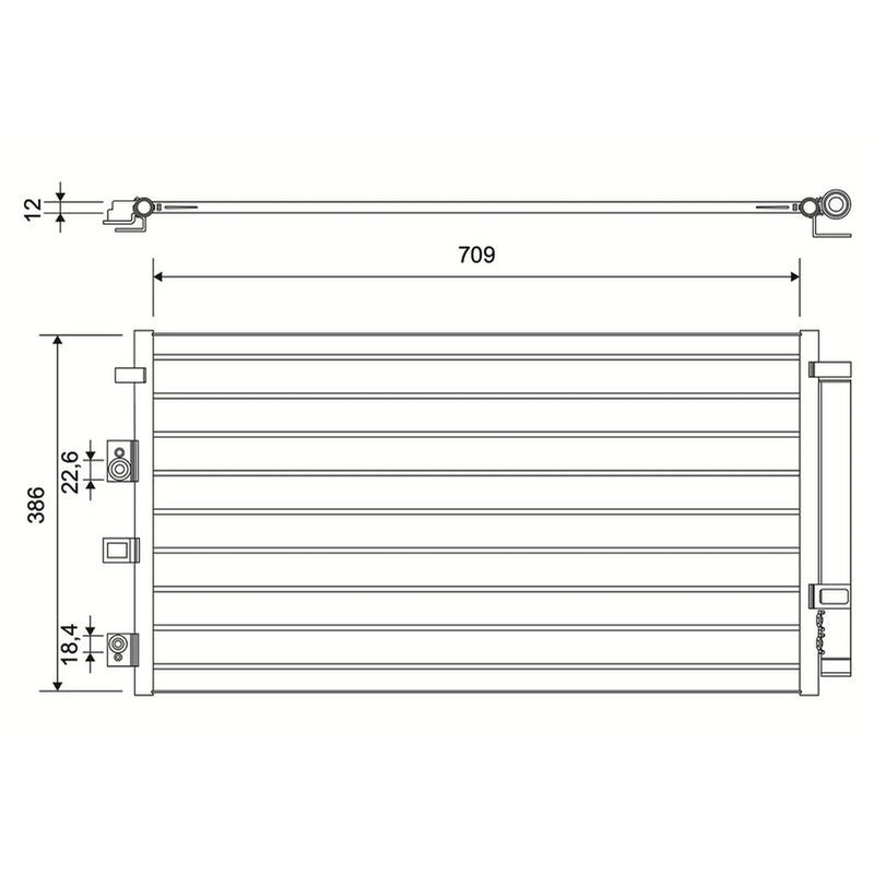 Valeo Air Conditioning Condenser 822562