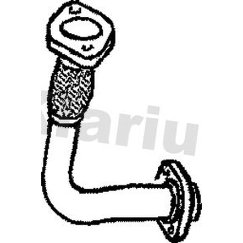 Klarius Exhaust Pipe OD fits Renault Megane I 1996-2003 1.9