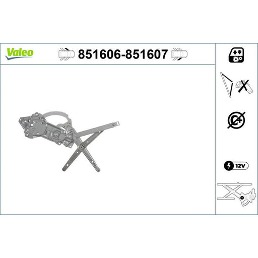 Valeo Electric Window Regulator Lifter Left Front 851606