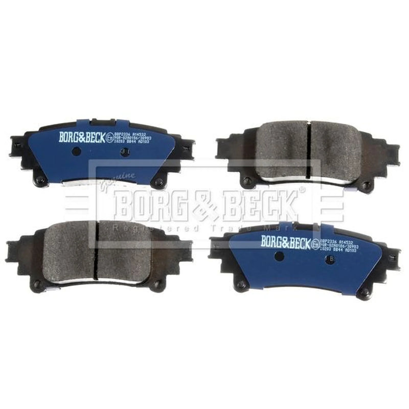 Borg & Beck Front & Rear Brake Discs & Pads fits Lexus Is III 2013-2020