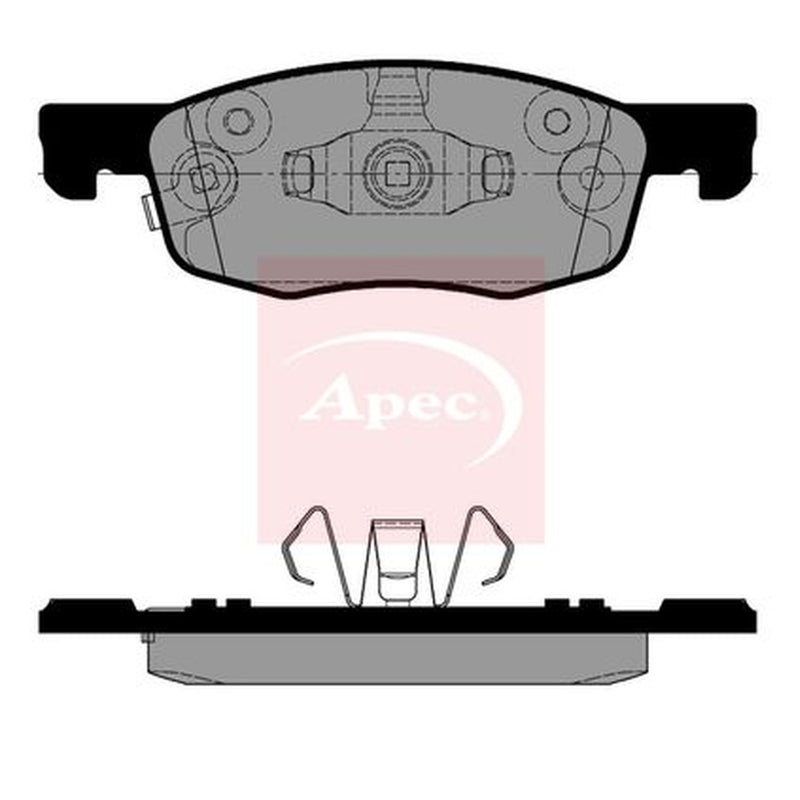 Apec Front Brake Pad Set fits Mazda 2 2022 on 1.5