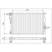Valeo Engine Radiator 701162