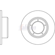 Fahren Front & Rear Brake Discs & Pads fits Land Rover Discovery I 1989-1998