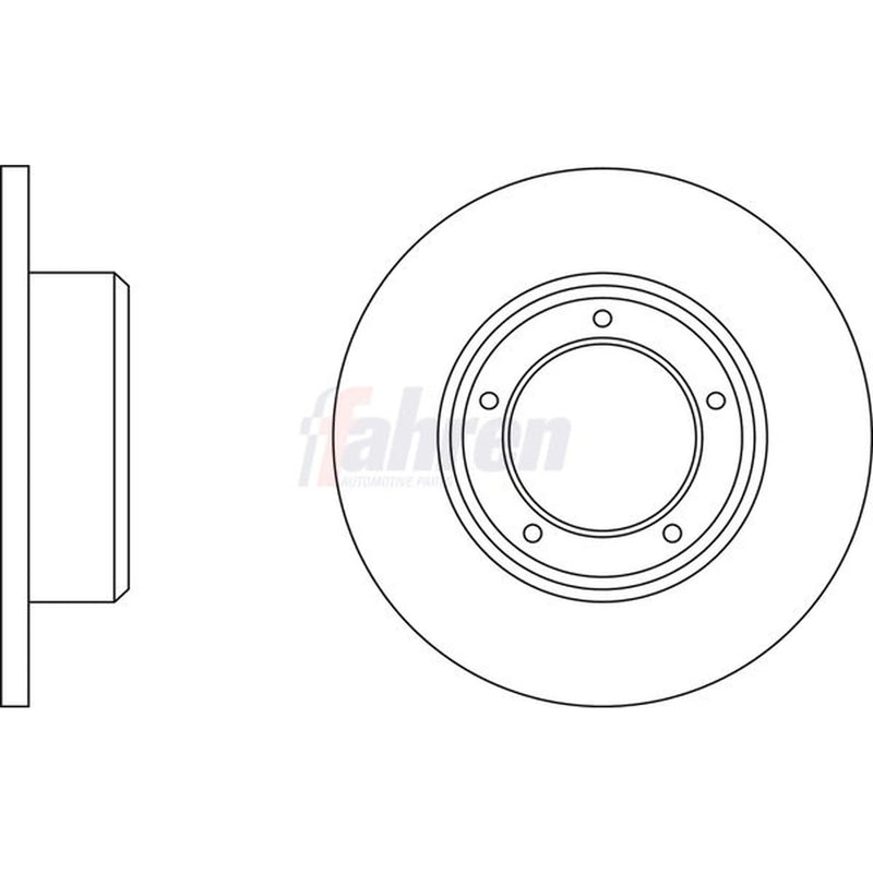 Fahren Front & Rear Brake Discs & Pads fits Land Rover Discovery I 1989-1998
