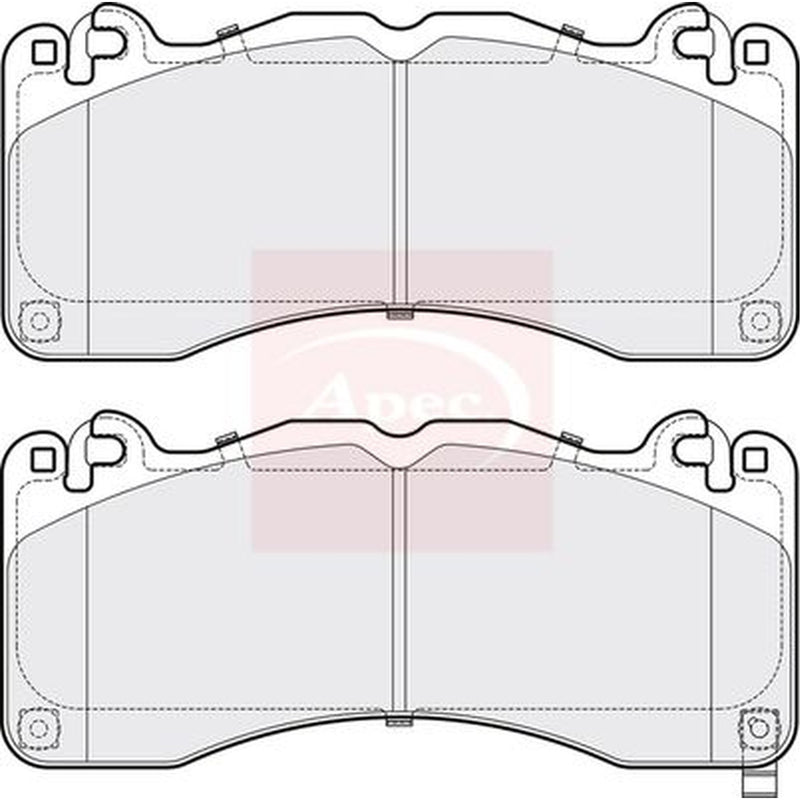 Apec Front Brake Pad Set fits Ford Usa Mustang 2010 on 5.0