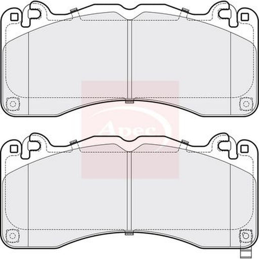 Apec Front Brake Pad Set fits Ford Usa Mustang 2010 on 5.0