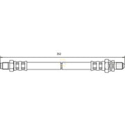 NAPA Brake Hydraulic Hose Line Front NBH1405