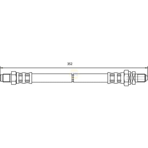 NAPA Brake Hydraulic Hose Line Front NBH1405
