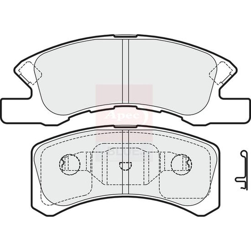 Apec Front Brake Vented Discs & Pads fits Daihatsu Charade VI 2003 on 1.0