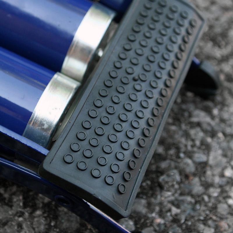 Double Barrel Cylinder Pump Air Inflator Foot Pump Car Van Bicylce Bike Tyre Sakura - Dynamic Drive