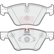 Apec Front Brake Pad Set fits BMW 5 2009-2017