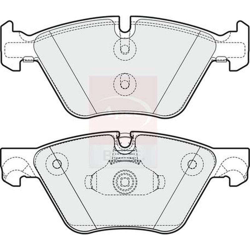Apec Front & Rear Pads fits BMW 5 2009-2017