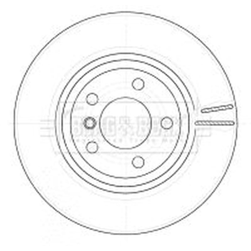 Borg & Beck 2 x Vented Brake Discs fits BMW X3 2003-2011 2.0 2.5 3.0