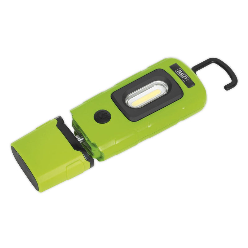 Sealey Rechargeable 360 Inspection Light 3W COB & 1W SMD LED Green Lithium-Polym Sealey - Dynamic Drive