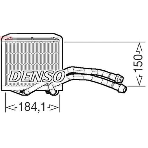 Denso Heater Matrix Core Heat Exchanger fits Abarth Grande Punto 2007-2010 1.4